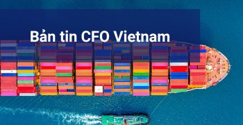 Aerial view of container cargo ship in sea.