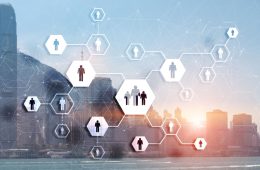 people-network-connection-icons-blurred-city-connection-network-work-connections-concept