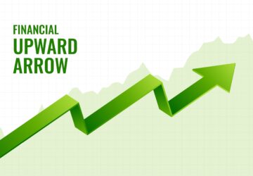 financial incline growth upward arrow trend background design