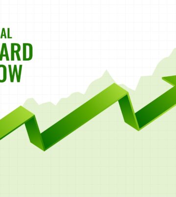 financial incline growth upward arrow trend background design
